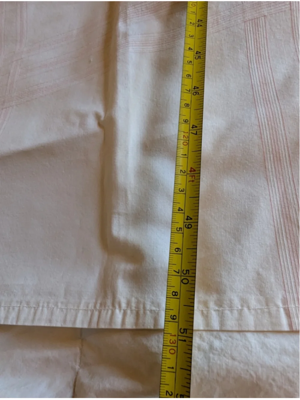 Vintage Tablecloth White Pink Plaid Dining Table Linen 42